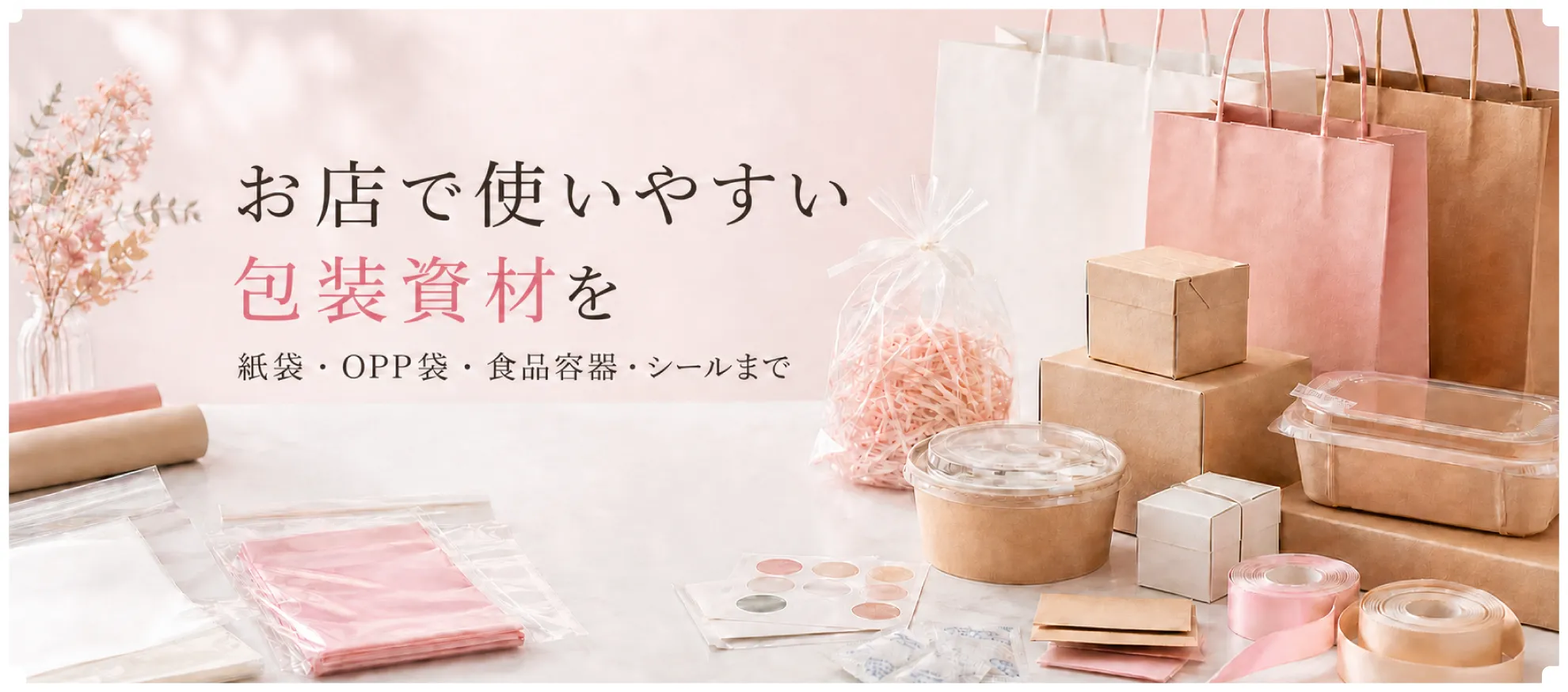 お店で使いやすい包装資材