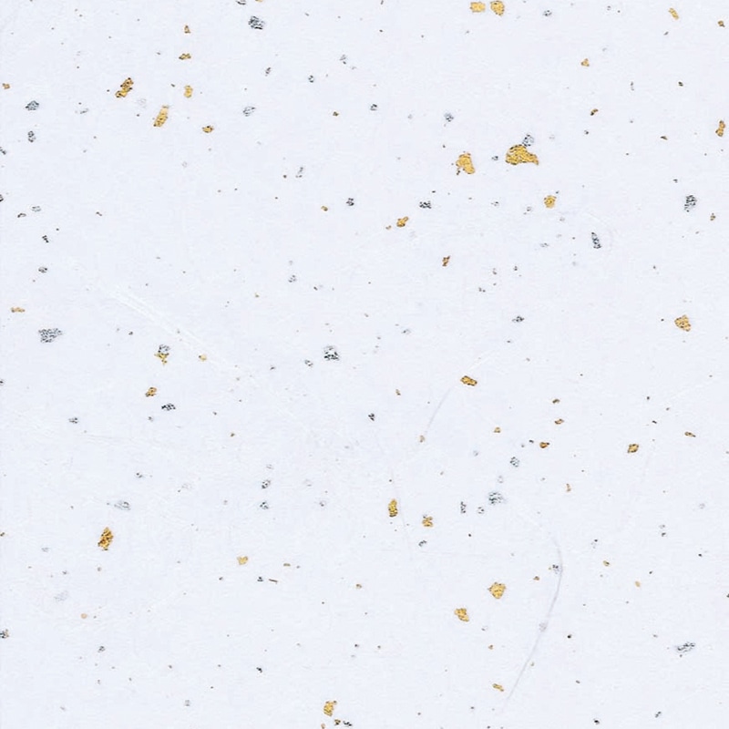 HEIKO 和紙 雲龍紙金銀振 白 50枚／袋